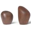 Sada soľničky a koreničky CAIRN, sada 2 ks, tmavo hnedá, drevo, ferm LIVING