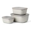222437 box na potraviny cirqula rect xl sada 3 ks severska bila plast mepal