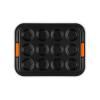 225027 5 forma na muffiny 40 x 30 cm cerna ocel le creuset