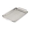 225597 plech na peceni ovenbond 30 x 22 cm s chladici mrizkou stribrna nerezova ocel hestan
