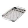 225612 plech na peceni ovenbond 28 x 17 cm s chladici mrizkou stribrna nerezova ocel hestan