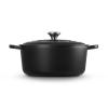 225294 5 kastrol signature 28 cm 6 7 l satin black litina le creuset