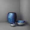 Váza STOCKHOLM HORIZON 16 cm, modrá, hliník, Stelton