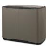 Pedálový odpadkový kôš BO 3 x 11 l, platina, Brabantia