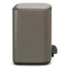 Pedálový odpadkový kôš BO 3 x 11 l, platina, Brabantia