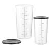 Sklenená odmerka, sada 2 ks, 400 ml/700 ml, s vekom, Bamix