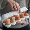 Úložný box na vajcia EGGS TO GO 28 cm, na 10 vajec, bio šedá, Koziol