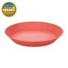 Plastový hlboký tanier CONNECT, sada 4 ks, 24 cm, koralová farba, Koziol