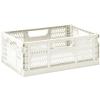 Úložný box CRATE L 43 cm, skladací, krémový, 3 Sprouts