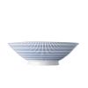 Miska na ramená RADIATING LINES BLUE & WHITE 25 cm, 900 ml, MIJ