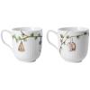 Vianočný hrnček HAMMERSHOI 2018/2021, sada 2 ks, 330 ml, biely, Kähler