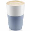 Termohrnček na caffé latte 360 ml, sada 2 ks, oblačne modrá, Eva Solo