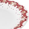 Jedálenský tanier GUIRLANDE 28 cm, červený, porcelán, Bjørn Wiinblad