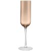 Poháre na šampanské FUUMI 220 ml, sada 4 kusov, kávový, sklo, Blomus