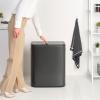 Dotykový odpadkový kôš BO TOUCH BIN 60 l, sebavedomá sivá, oceľ, Brabantia
