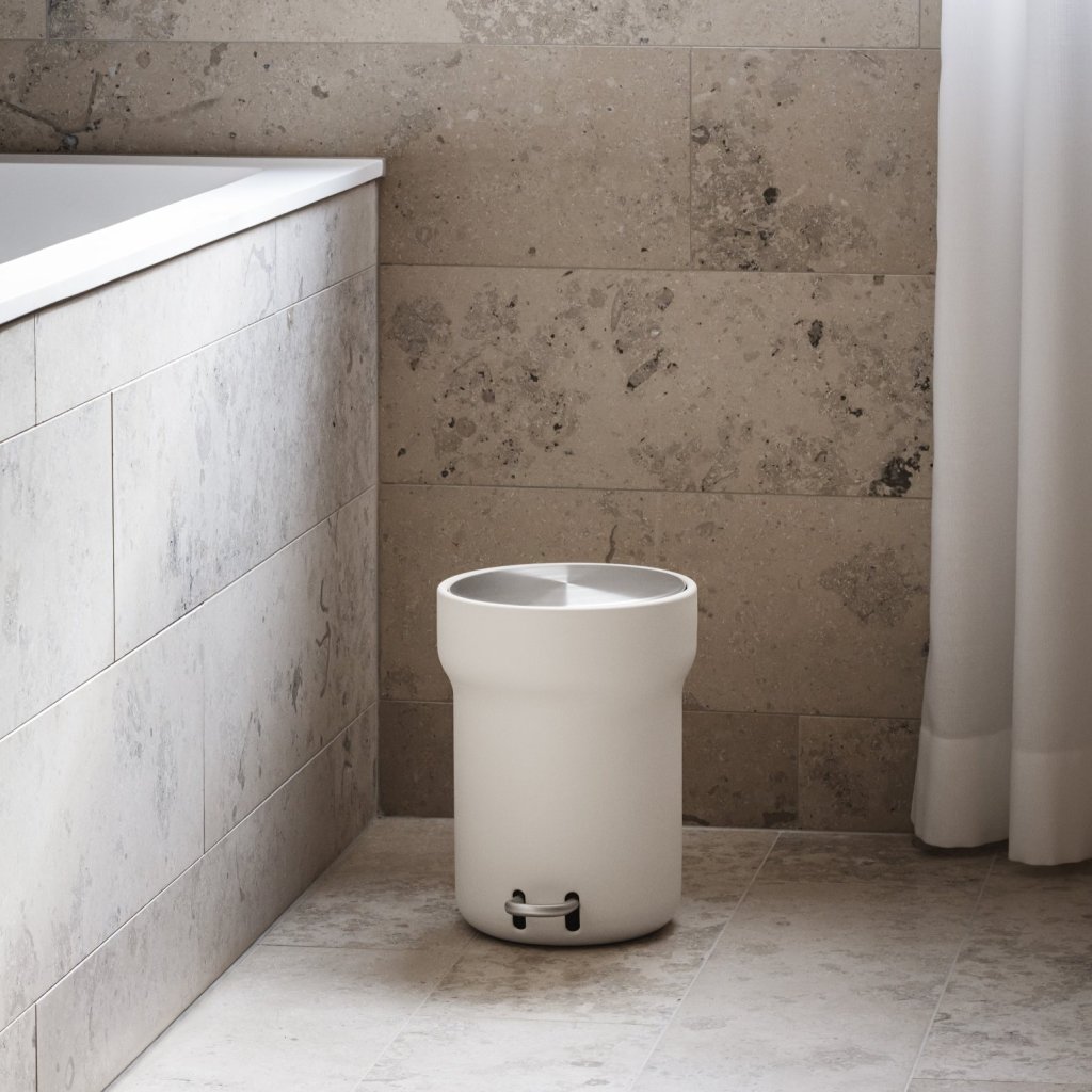 215702 1 koupelnovy odpadkovy kos citadel 5 l piskova plast nerezova ocel eva solo