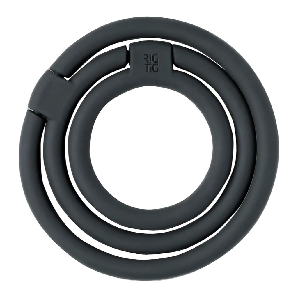 Topfuntersetzer KREISE 13 cm, schwarz, silikon, RIG-TIG