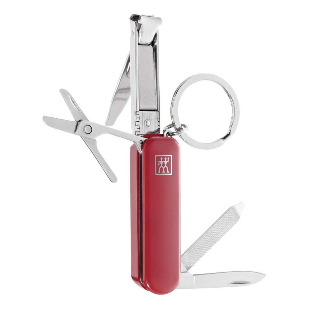 rot, Taschenmesser CLASSIC Zwilling INOX,