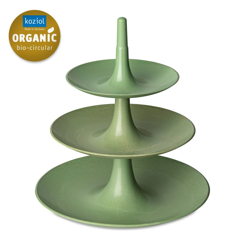 Etagere BABELL L 34 cm Natur Blattgrun Koziol