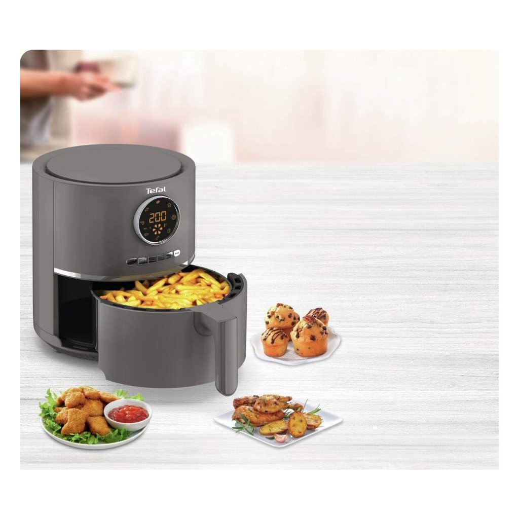 Heißluftfritteuse ULTRA FRY DIGITAL EY111B15, grau, Tefal