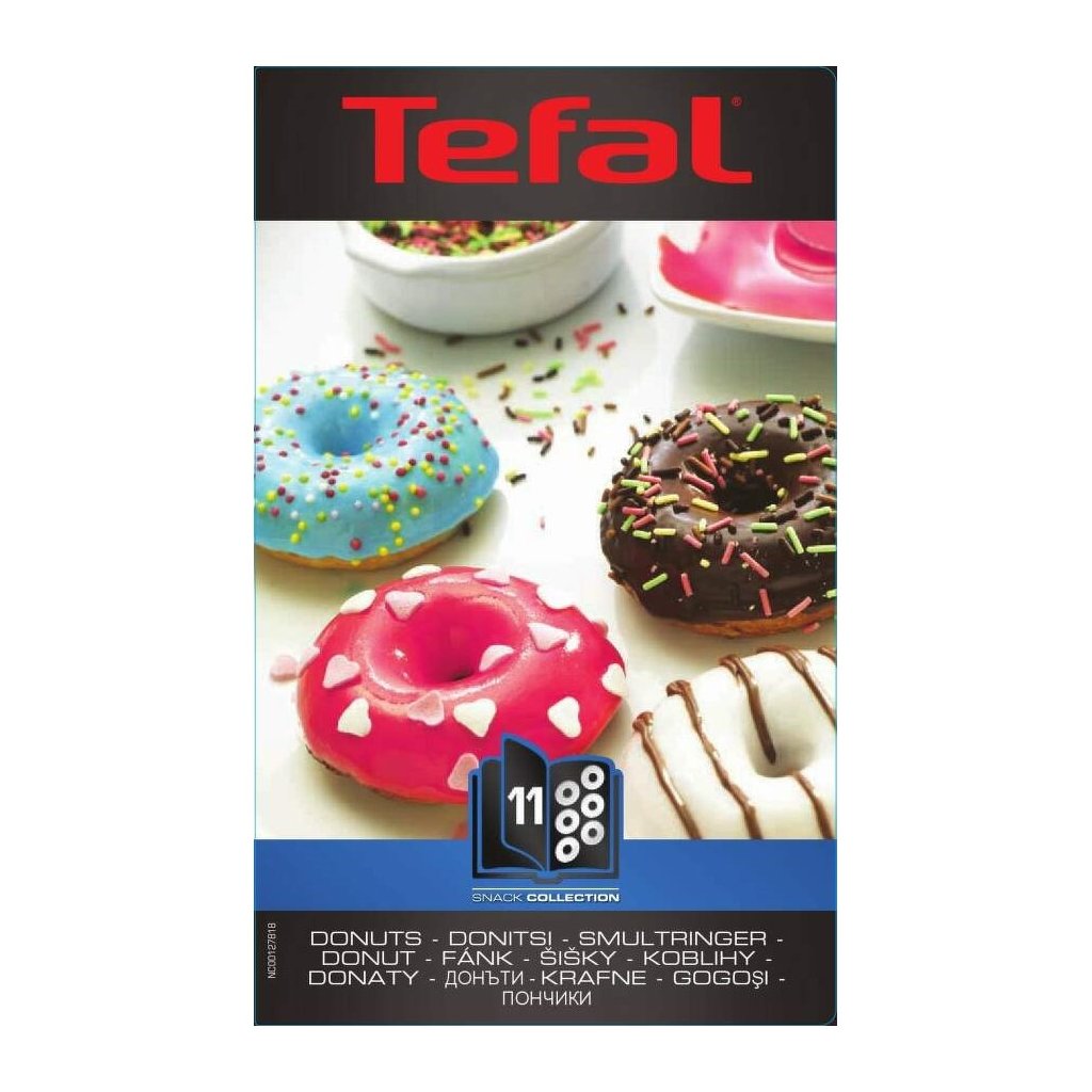 Donut Platte für Sandwich- und Waffeleisen SNACK COLLECTION XA801112, 2er-Set, Tefal