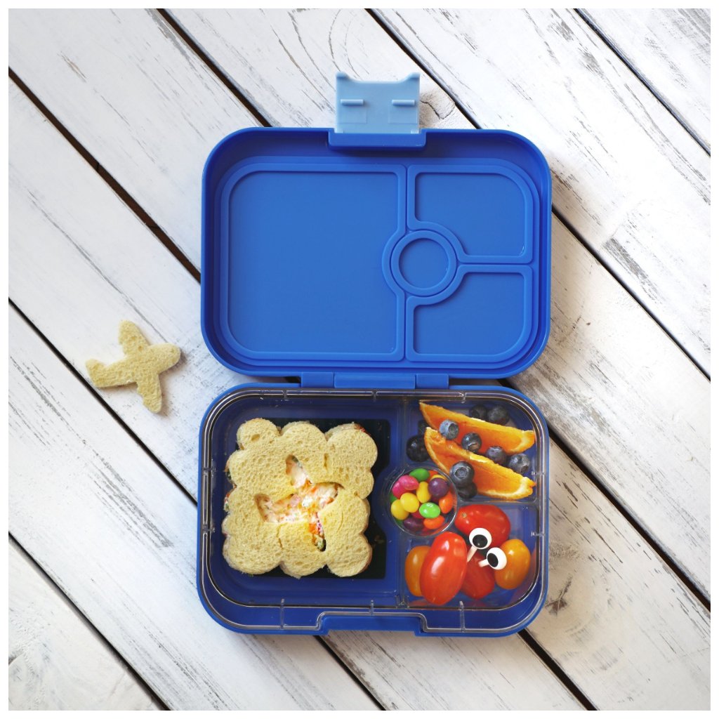 Kinder Lunchbox PANINO NEPTUNE BLUE 750 ml, 4 Fächer, blau, Yumbox