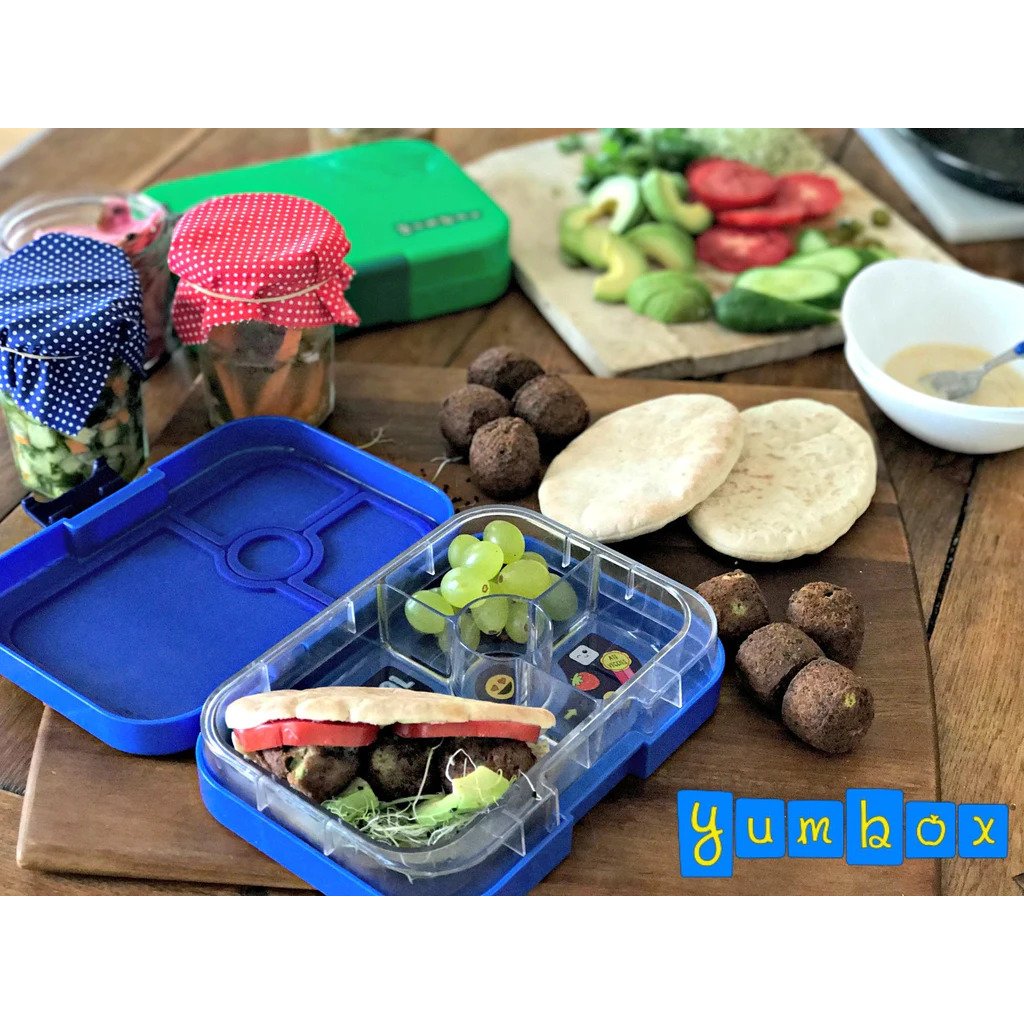Kinder Lunchbox PANINO NEPTUNE BLUE 750 ml, 4 Fächer, blau, Yumbox