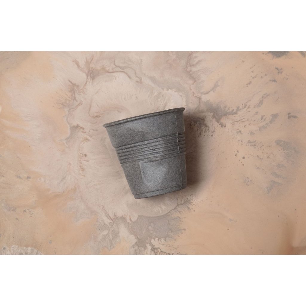 Espresso Knickbecher RECYCLAY, 6er-Set, grau, REVOL