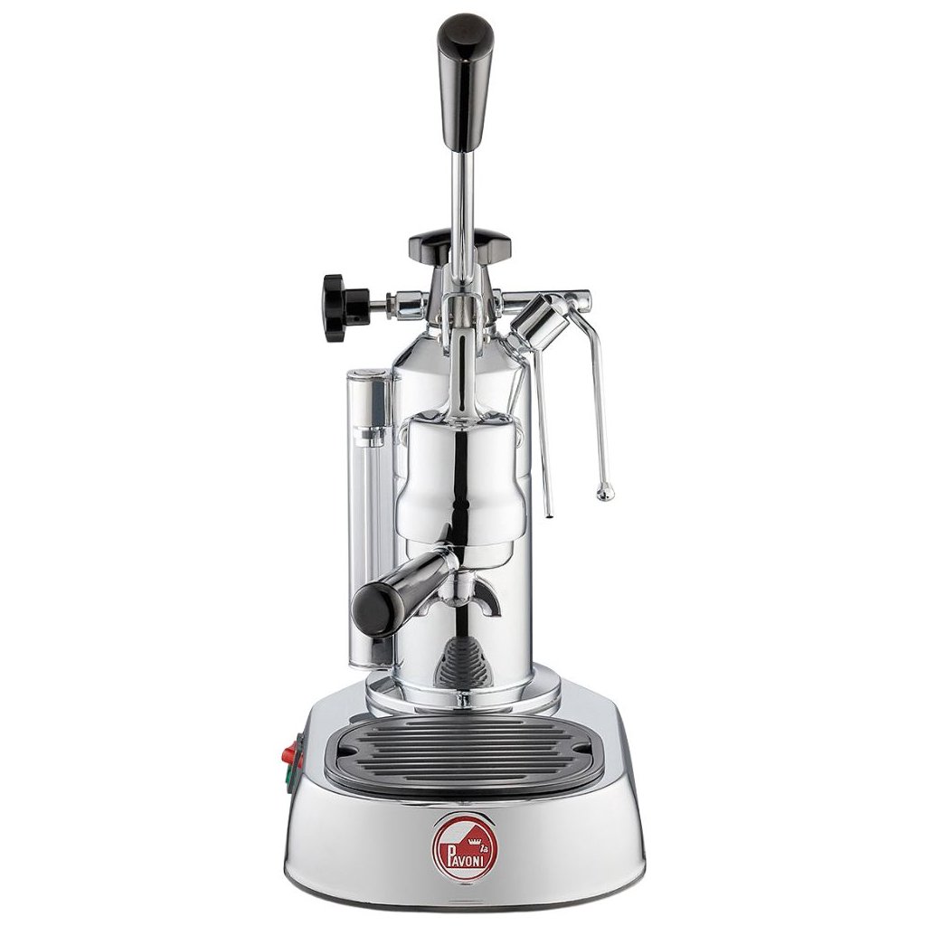 Handhebelmaschine EUROPICCOLA LUSSO, Silber, Kunststoffgriff, La Pavoni