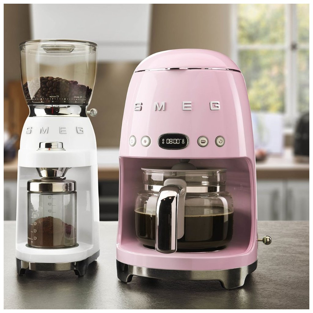 STYLE pastellrosa, Filterkaffeemaschine DCF02PKEU, Smeg 50\'S