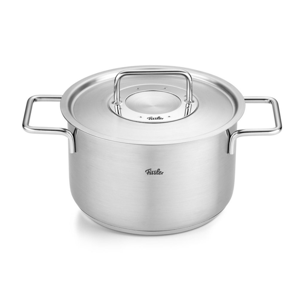 Hoher Silber, Edelstahl, PURE cm, 20 Schmortopf Fissler