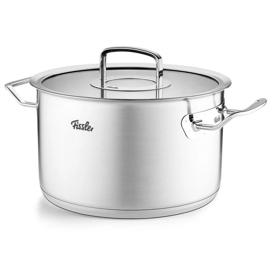 Topf ORIGINAL PROFI 24 cm, Silber, Edelstahl, Fissler