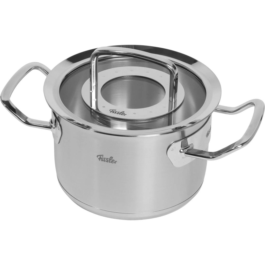 PROFI, 6-teilig, Fissler Topfset Silber, ORIGINAL Edelstahl,