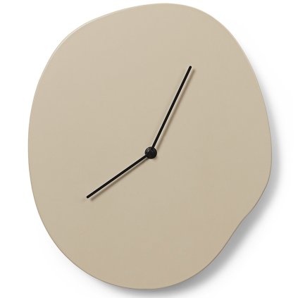 Wanduhr MELT 33 cm, Kaschmir, MDF, fest LIVING
