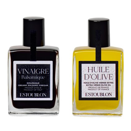 Geschenkset, Olivenöl nativ extra & Balsamico Essig, 2 x 15 ml, Estoublon