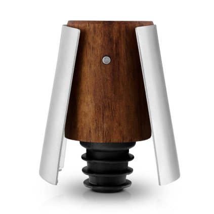 Sektflaschenverschluss LIQUID LOUNGE 6 cm, braun, holz, Eva Solo
