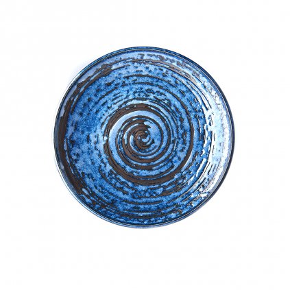 Flacher Teller Copper Swirl 25 cm MIJ