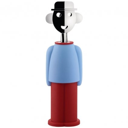Korkenzieher ALESSANDRO M. Alessi hellblau/ rot