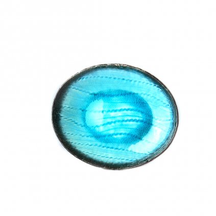 Ovaler Teller Himmelblau 24 cm MIJ