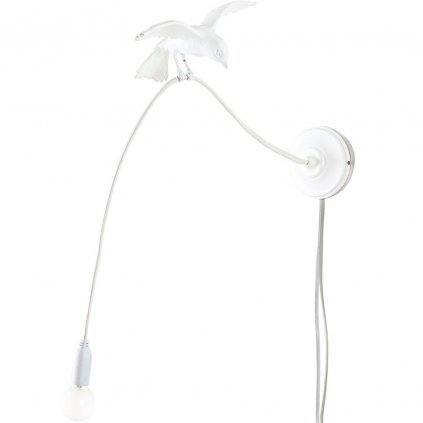 Wandleuchte SPARROW CRUISING Seletti 100 cm weiß