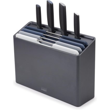 Schneidebrett FOLIO PLUS 60216 30 x 20 cm, 4er-Set + Küchenmesser, Kunststoff, Joseph Joseph