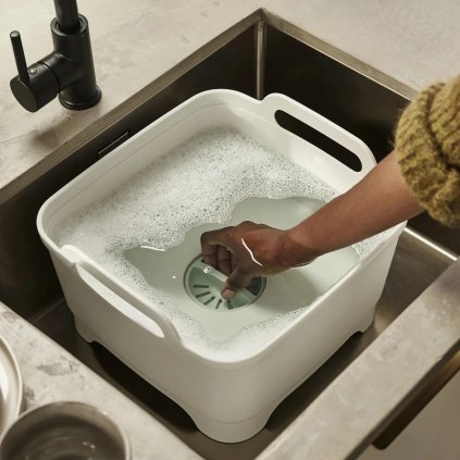 Abwaschschüssel WASH&DRAIN 851648, Creme, Kunststoff, Joseph Joseph