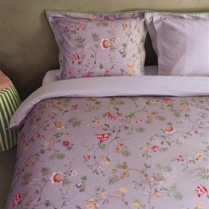 Bettwäsche Einzelbett LA DOLCE VITA 140 x 200 cm, lila, Baumwoll Perkal, Pip Studio