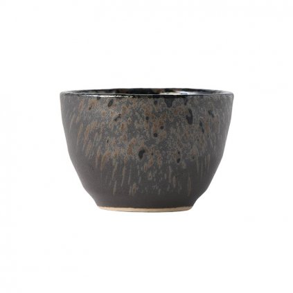 Sake Becher 30 ml, schwarz, Keramik, MIJ