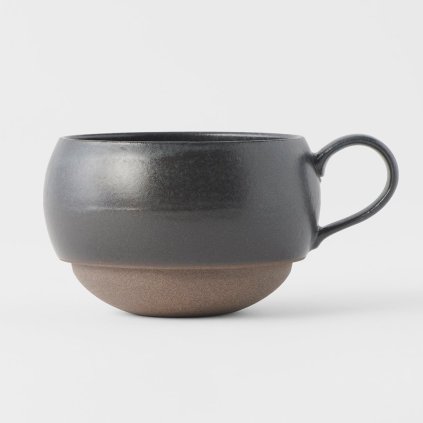 Tasse 300 ml, schwarz, Keramik, MIJ