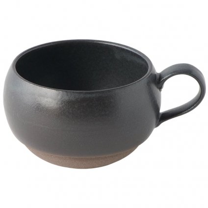 Tasse 300 ml, schwarz, Keramik, MIJ
