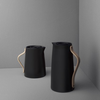 Isolierkanne EMMA 1,2 l, für Kaffee, Soft Black, Edelstahl, Stelton