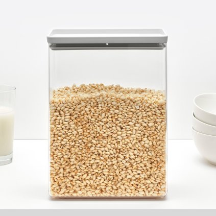 Vorratsdose TASTY PLUS 5,4 l, hellgrau, Kunststoff, Brabantia