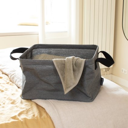 Wäschekorb 35 l, Pepper Black, Stoff, Brabantia