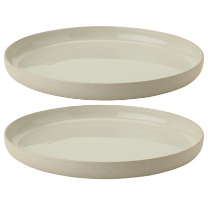 Frühstücksteller EMMA 19 cm, 2er-Set, grau, Steingut, Stelton